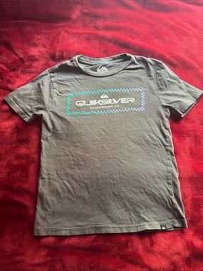 Quiksilver Boys Gray Logo T-Shirt